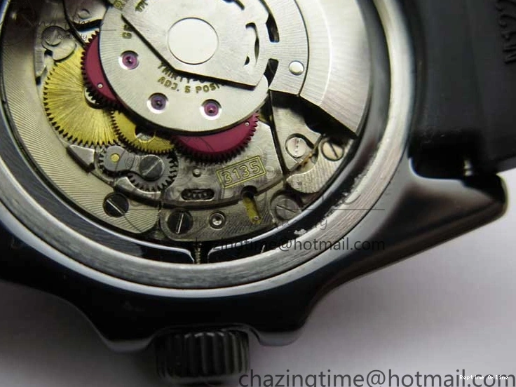 0109 Submariner 40mm Black Ceramic 5GF Best Edition Cream Dial on Black Rubber Strap SA Neat 2470